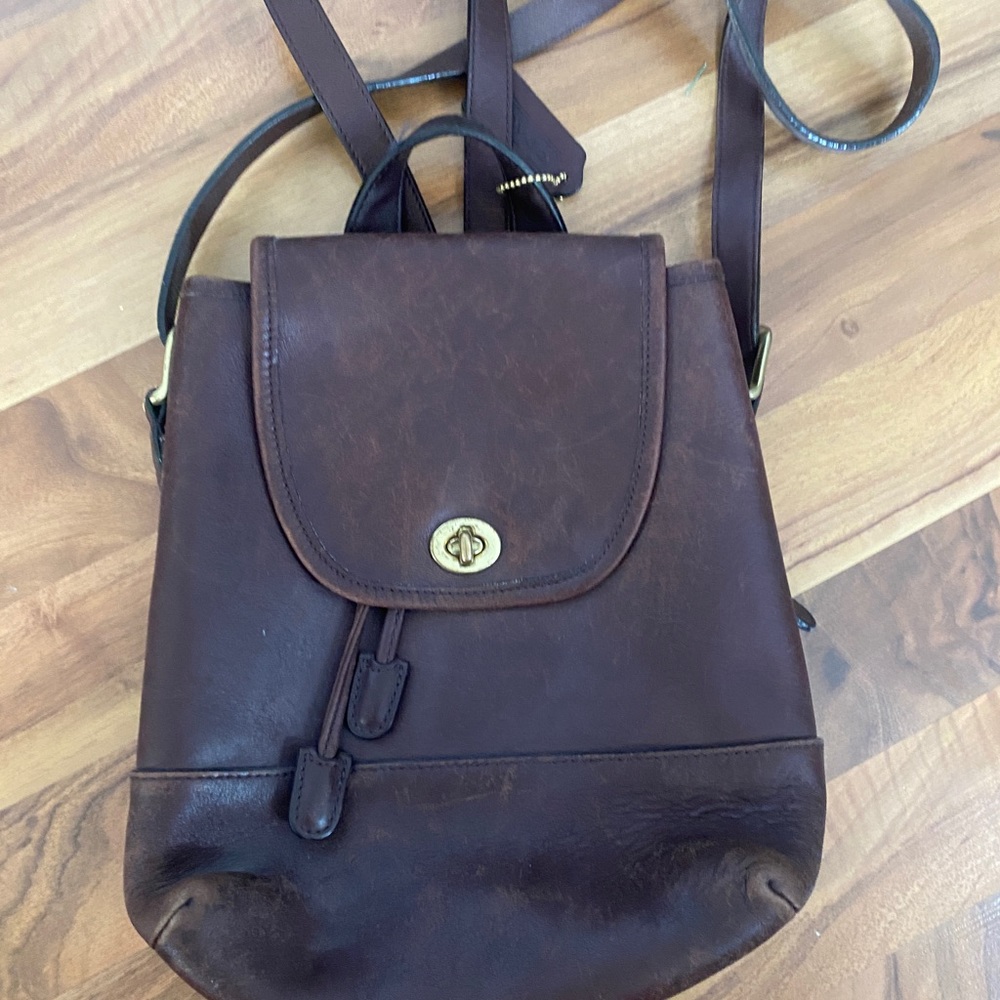 Vintage coach backpack purse